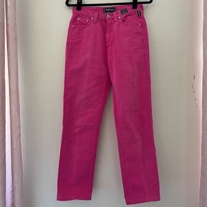 Versace Couture Vintage 90s Bubble Gum Pink Jeans